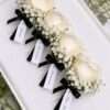 PREMIUM WHITE ROSE BOUTONNIERE